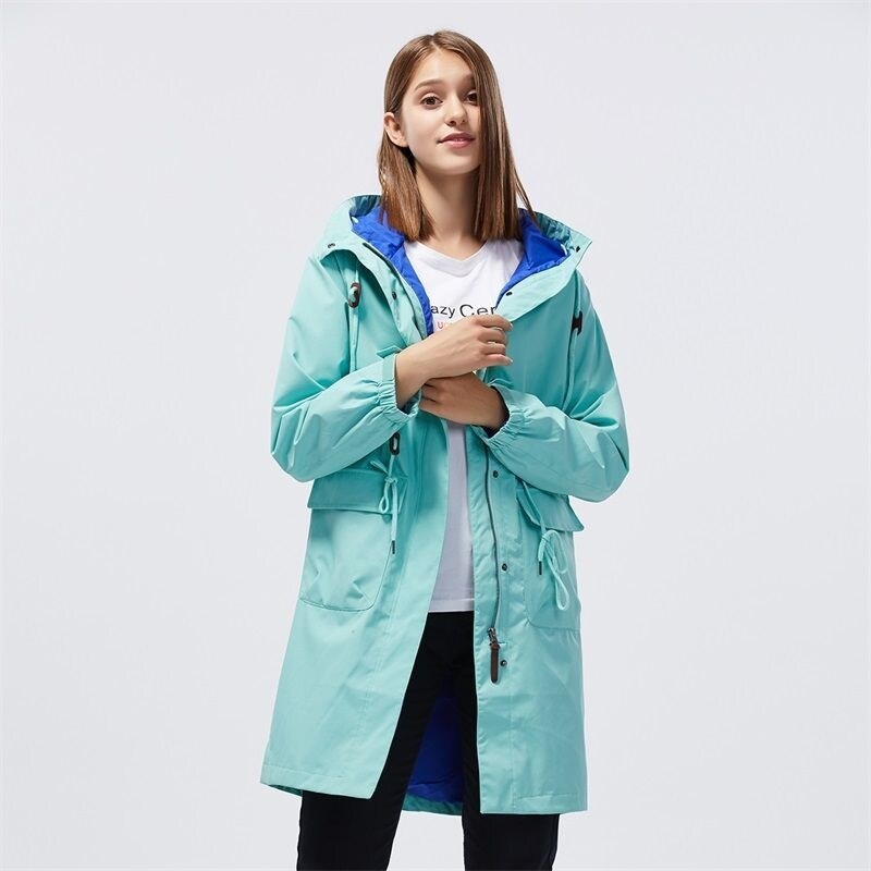 THE NORTH FACE North Camp Autumn And Winter Mid-Length Jacket Women's Trendy Brand Single-Layer Windproof And Waterproof Travel Jacket Outdoor Windbreaker