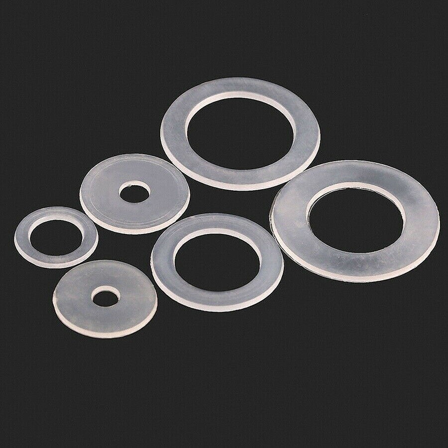 【YIXING hardware】 Plastic Nylon Flat Washer Rubber Insulation Plane Spacer O-Ring Seals Gasket For Screws Bolts M3 M3.5 M4 M5 M5.8 M6 M8 M10-M20