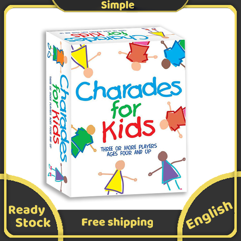 Trò chơi trên bàn Charades for kids cho trẻ em và gia đình - INTL