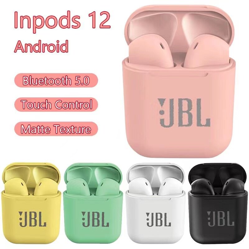 I12 Macaron Tai nghe bluetooth Matte thể thao Tai nghe đôi không dây i12 Tai nghe bluetooth TWS Tai nghe bluetooth 5.0