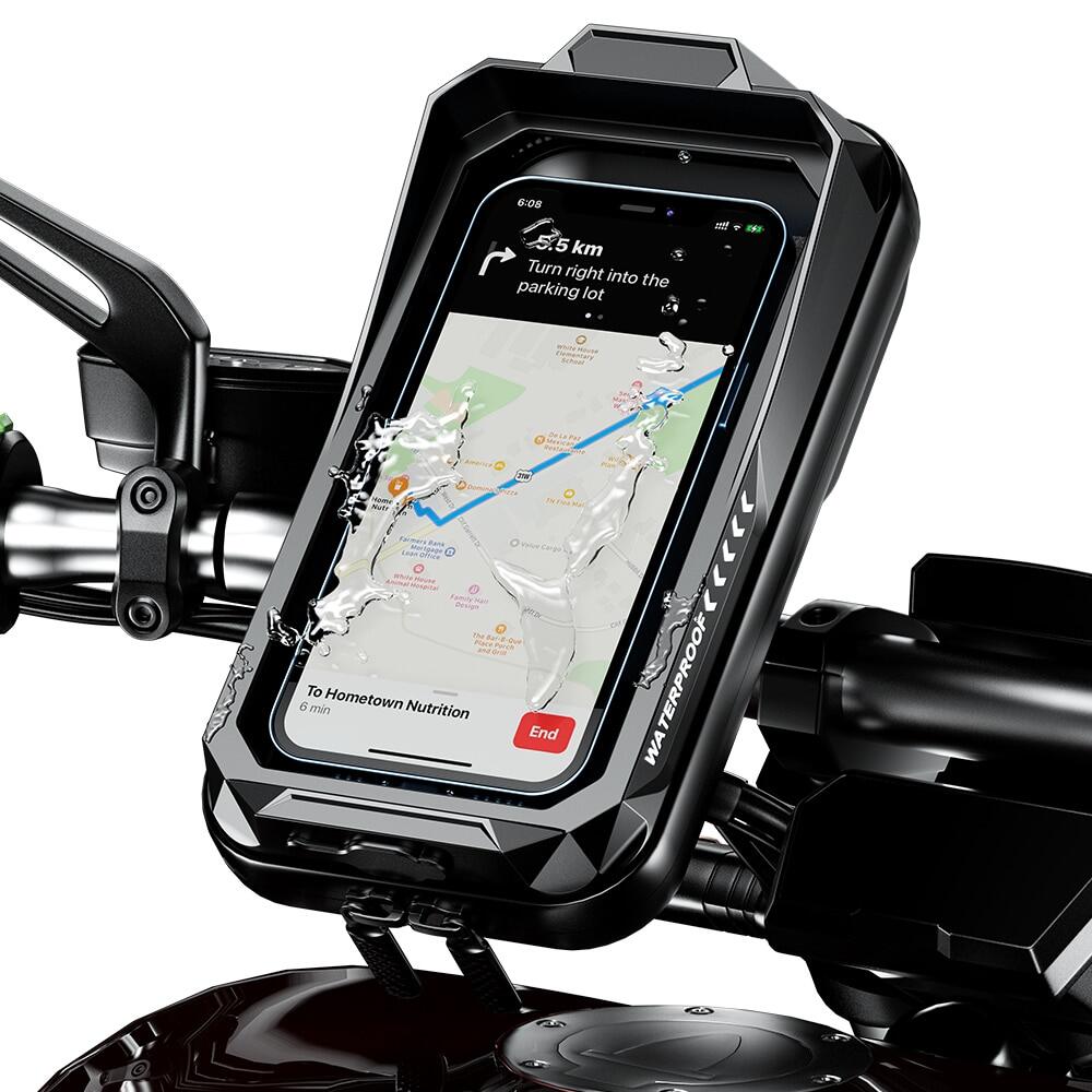 Waterproof Motorcycle Phone Holder Bike Phone Mount Case Bag Mobile Holder