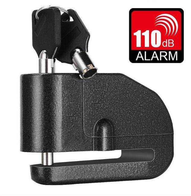 Khóa Đĩa Báo Động Lớn 110db Ổ Khóa Báo Động Phanh Đĩa Bánh Xe Máy Chống Trộm Không Thấm Nước Cho Xe Máy, Xe Đạp Điện, Xe Tay Ga