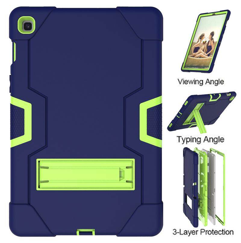 Lentopgoods ốp silicon có chân đế cho samsung galaxy tab s5e ốp bền sm-t725 sm-t720 t725 ốp chống sốc + bút cảm ứng