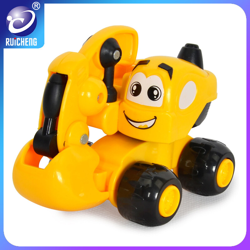RUICHENG Mini cartoon toy car slidingSuper Mum Mini Cartoon Toy Car Pull