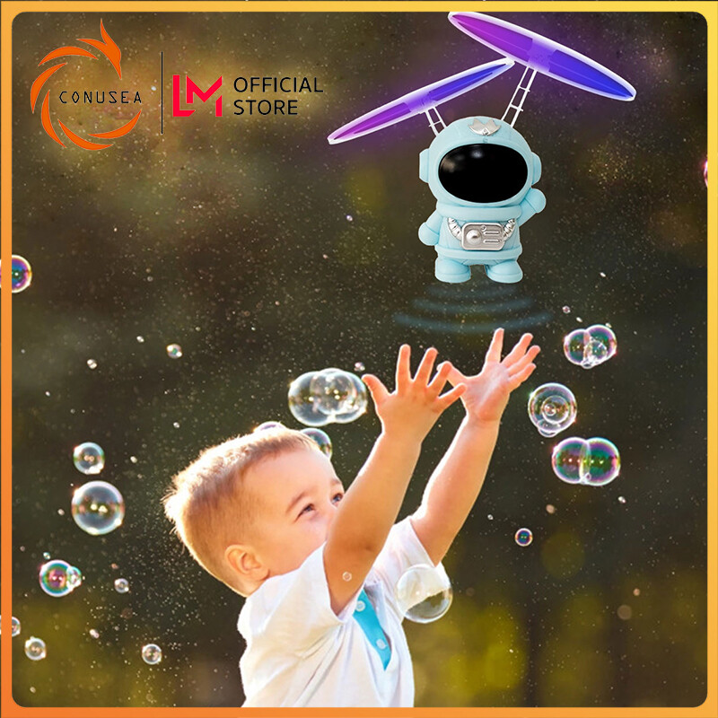 Conusea đồ chơi robot phi hành gia bay cảm biến cử chỉ máy bay cảm ứng đồ chơi phát quang xoáy cho trẻ em