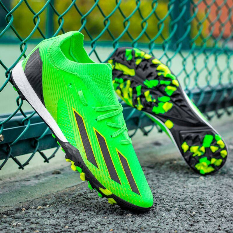 ⚽Mei độc quyền Giày bóng đá nam và nữ dài và ngắn gai X22 đầy đủ cọ FG đinh tán ft World Cup sinh viên cỏ tập luyện thoáng khí Giày