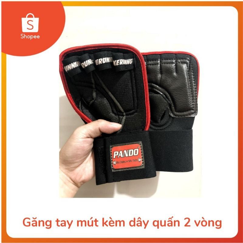 Găng tay tập gym. găng tập gym có quấn cổ tay trợ lực