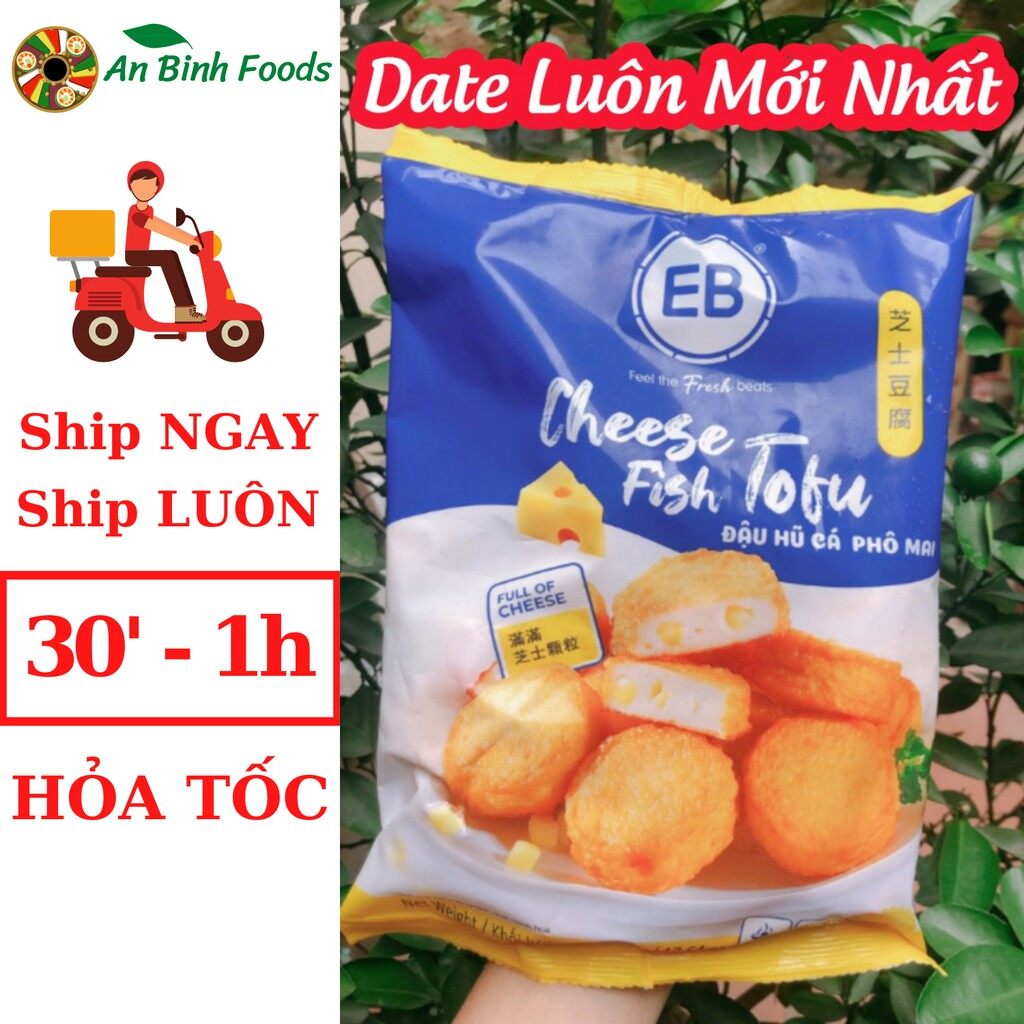 Đậu hũ phô mai malaysia - tàu hũ đậu phụ phô mai -cheese fish tofu - viên thả lẩu malaysia 500g - an bình food