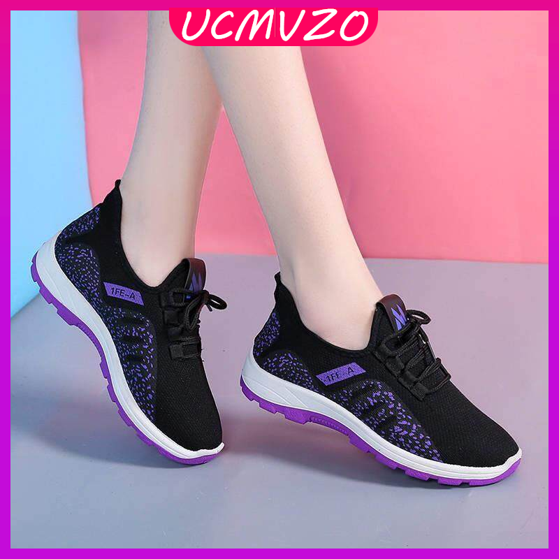 UCMVZO New Korean Fashion Sneakers Women Summer Casual Sports Shoes Hiking Bottom Sneakers ราคา 317 บาท*ส่งฟรี
