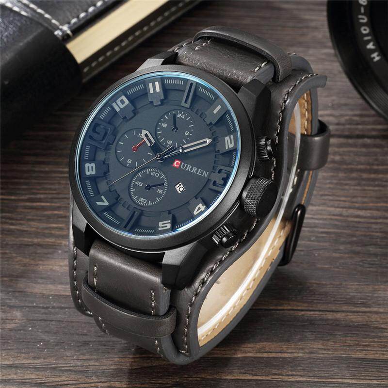 Đồng hồ thời trang nam curren thương hiệu cao cấp hàng đầu 8225 tự động hiển thị ngày đồng hồ thạch anh đồng hồ nam đồng hồ da quân đội