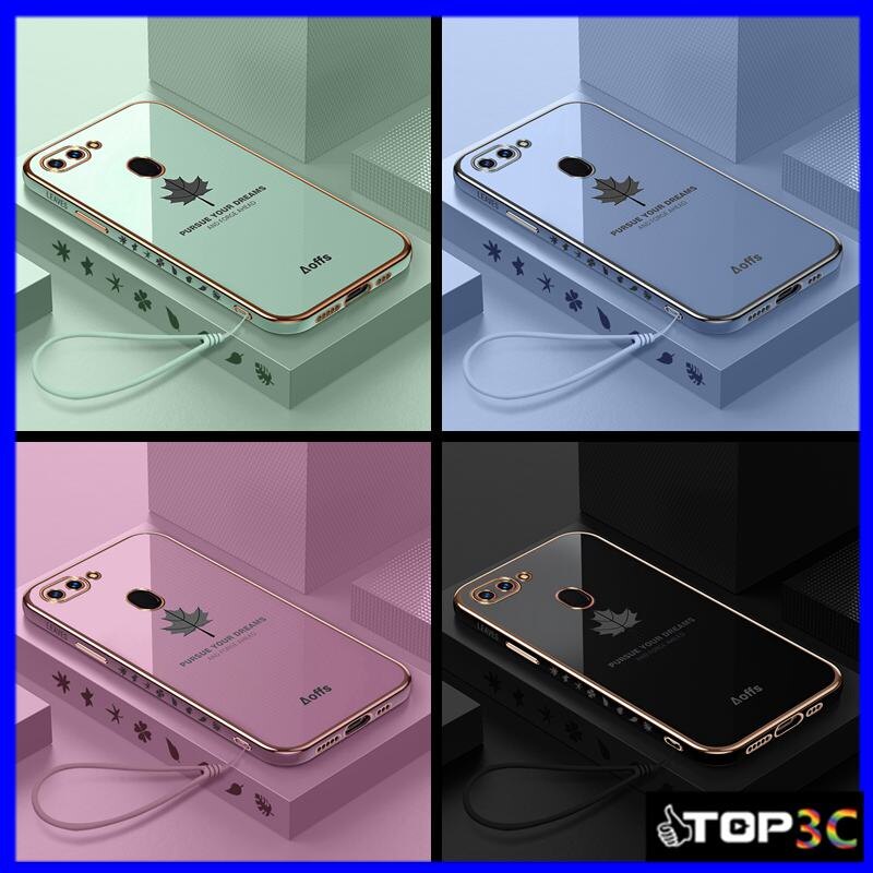 Ốp lưng oppo a5s ốp lưng oppo f9 ốp lưng oppo a12 ốp lưng điện thoại oppo a7 cạnh thẳng lá phong f9
