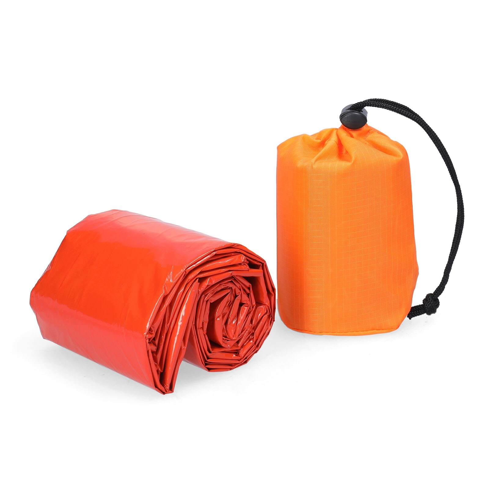 【hot】 2 PCS Outdoor Survival Sleeping Bag Thermal Blanket Waterproof PE Sleeping Bags for Camping Hiking Tourist Emergency Equipment