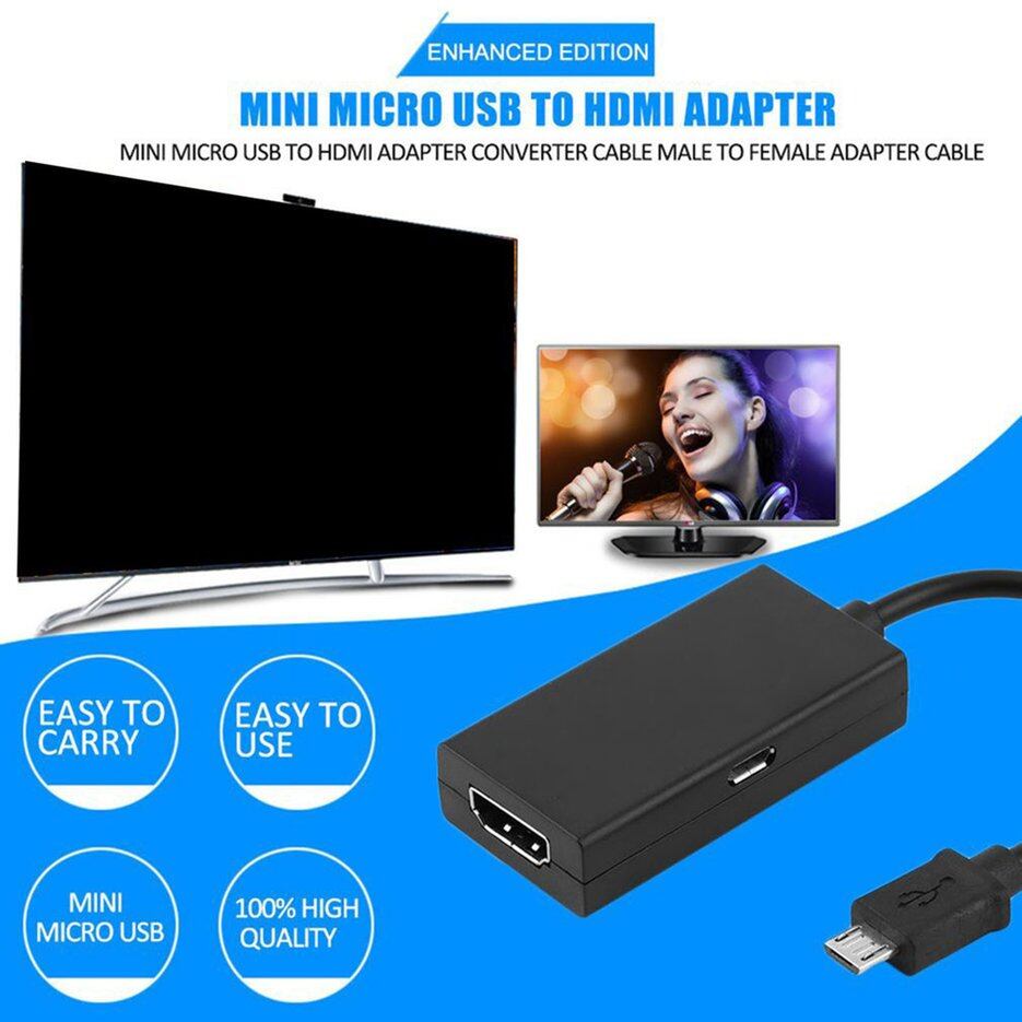 E-era cáp chuyển đổi tương thích usb sang hdmi, cáp chuyển đổi đầu đực sang đầu cái