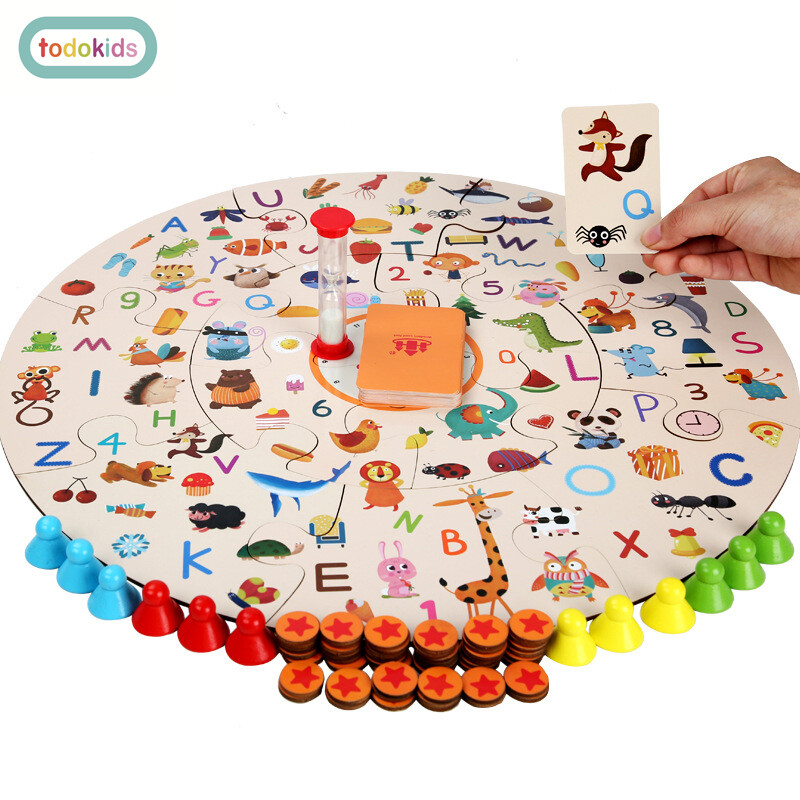 Đồ chơi tập trung todokids cho trẻ em, đồ chơi phát triển trí não thú vị bằng gỗ cho trẻ em phù hợp nhận thức