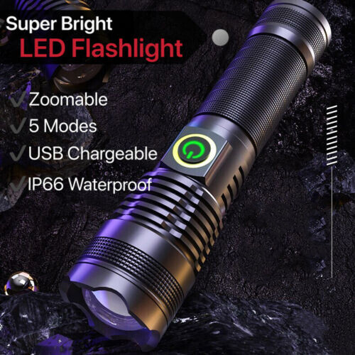 Bitak Siêu Sáng 100000LM 70 Wát LED Flashlight Tactical Torch XHP 70 7200 Amh Pin