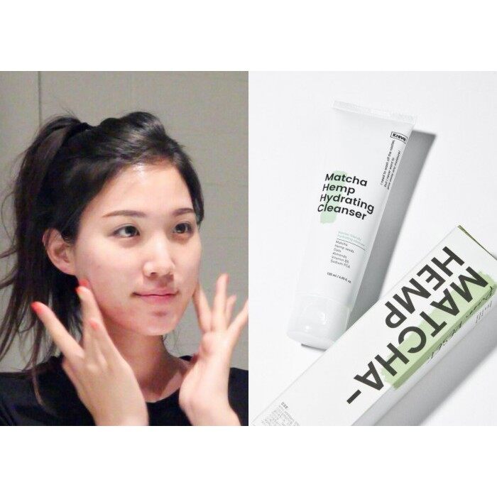Sữa rửa mặt krave matcha hemp hydrating cleanser 120ml chính hãng - 7006