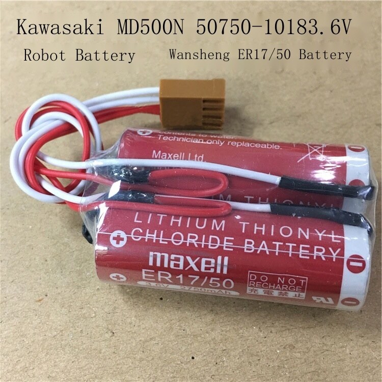 Pin robot kawasaki md500n 50750-1018 3.6v pin wansheng er17 50 chính hãng no battery adapter