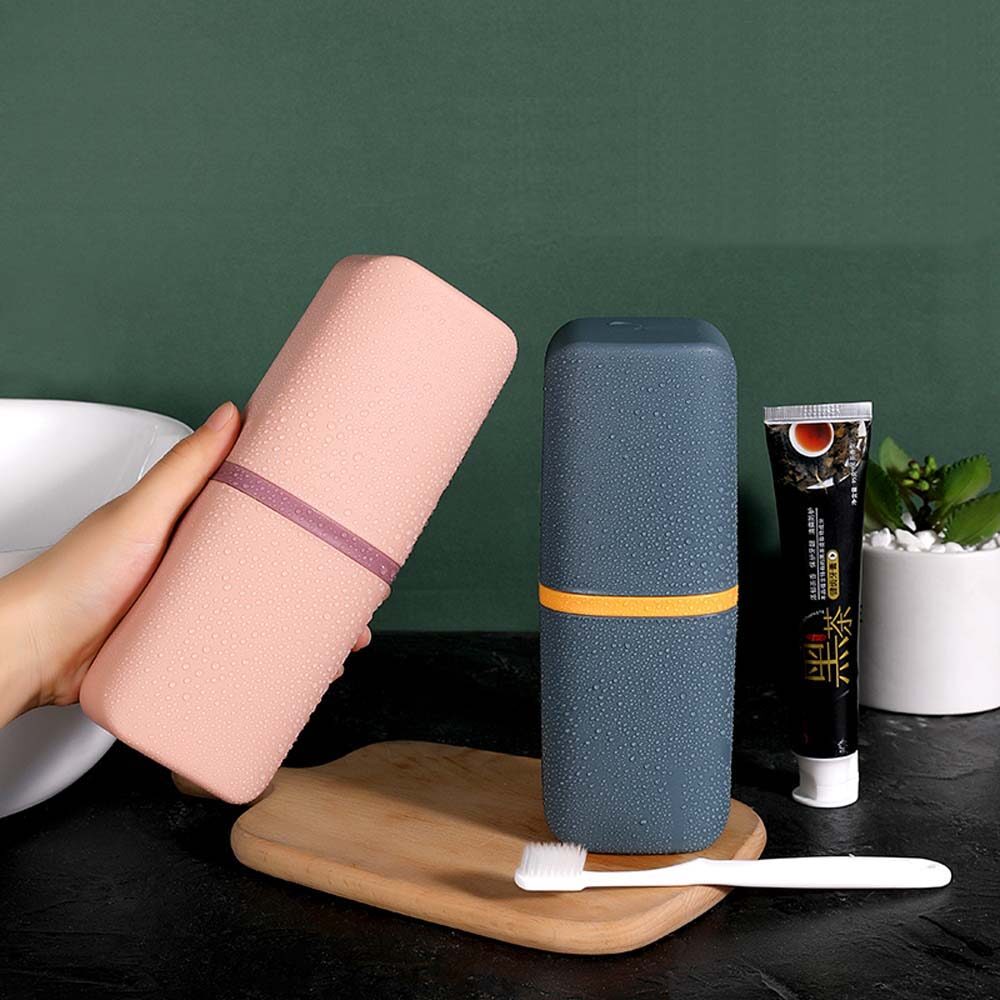 Di Động Ngoài Trời Phụ Kiện Phòng Tắm Nhựa Du Lịch Cắm Trại Lưu Trữ Sắp Xếp Hộp Giá Để Bàn Chải Đánh Răng Hộp Đựng Kem Đánh Răng