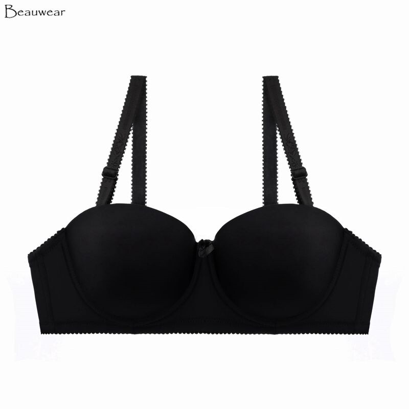 Beauwear áo lót nâng ngực 85c 90c 95c 100c cho nữ áo lót có đệm áo lót không gọng áo lót màu trơn có gọng