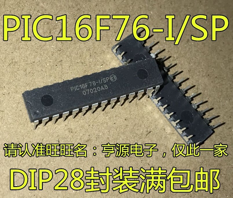 1 Chiếc Chip Điều Khiển Và Bộ Xử Lý Nhúng PIC16F76 PIC16F76-I/SP DIP-28 Mới