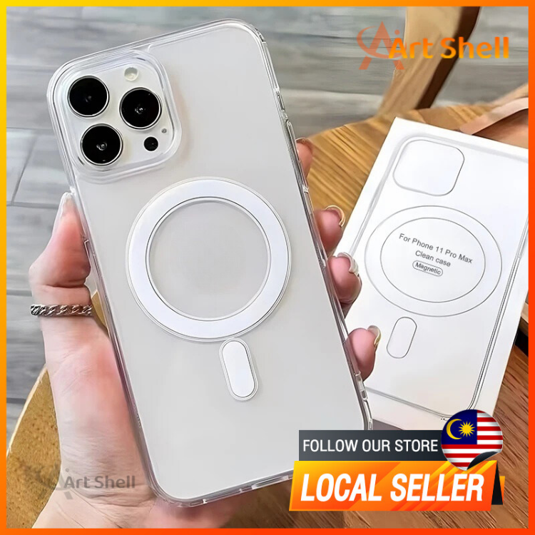 Shockproof Magnetic Transparent Case For Iphone Pro And Plus_voghion.com