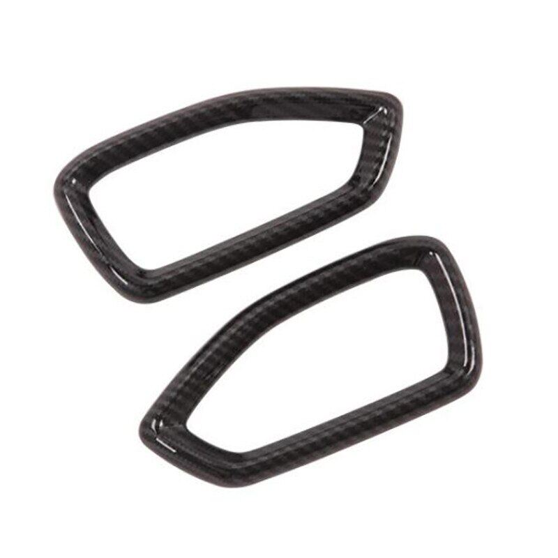 Nắp Cửa Thoát Khí Bằng Sợi Cacbon Khung Cửa Thoát Khí Điều Hòa Phía Trước Phụ Kiện Xe Hơi Cho Hyundai Santa Fe 2019 +