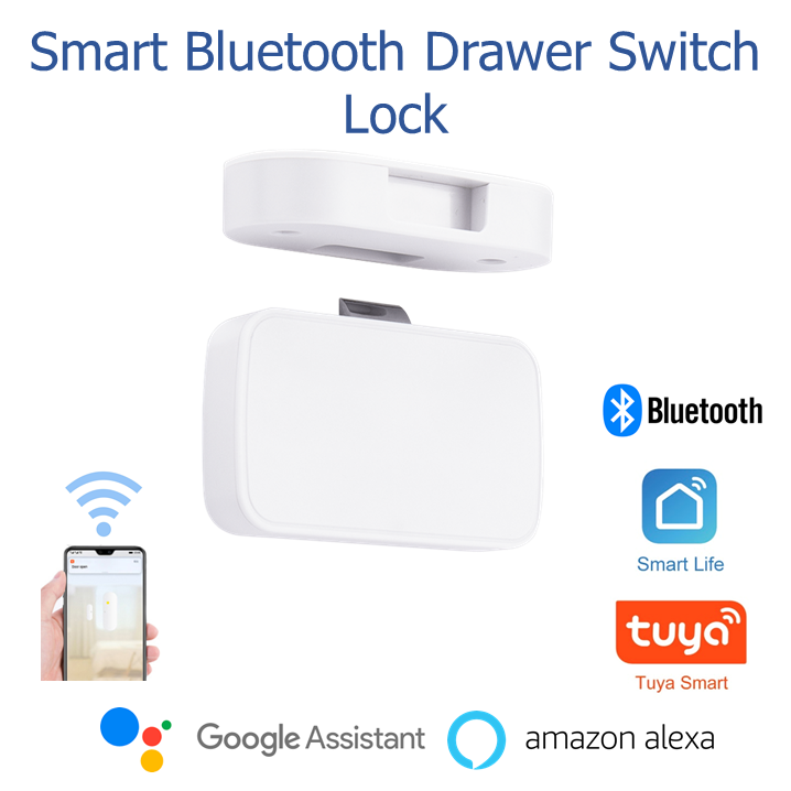 Khóa Tủ Ngăn Kéo Thông Minh Khóa Bluetooth Từ Xa Chống Trộm Vô Hình Không Chìa Khóa Ứng Dụng Cuộc Sống Thông Minh Tuya