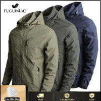 FUGUINIAO Mens jacket windproof and waterproof mountaineering suit good breathability outdoor jacket M-5XL