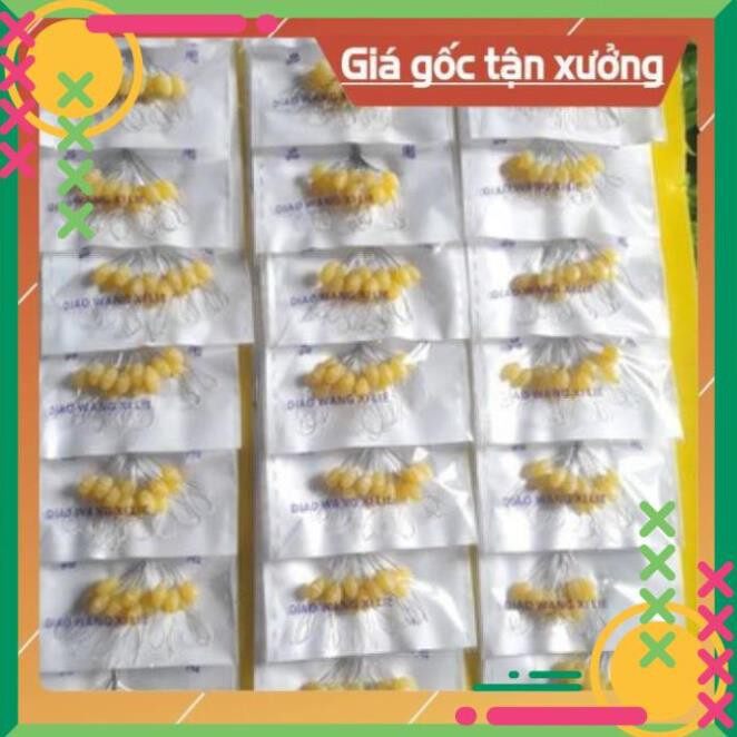 5 túi hạt chặn phao câu cá loại 20 hạt