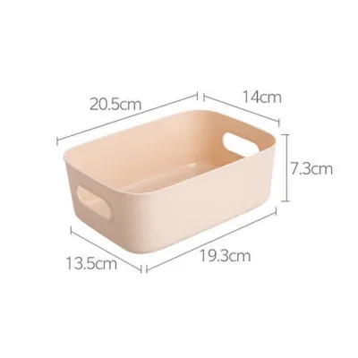 Desktop plastic box cosmetic storage box, kitchen storage box snack storage basket storage box (6)