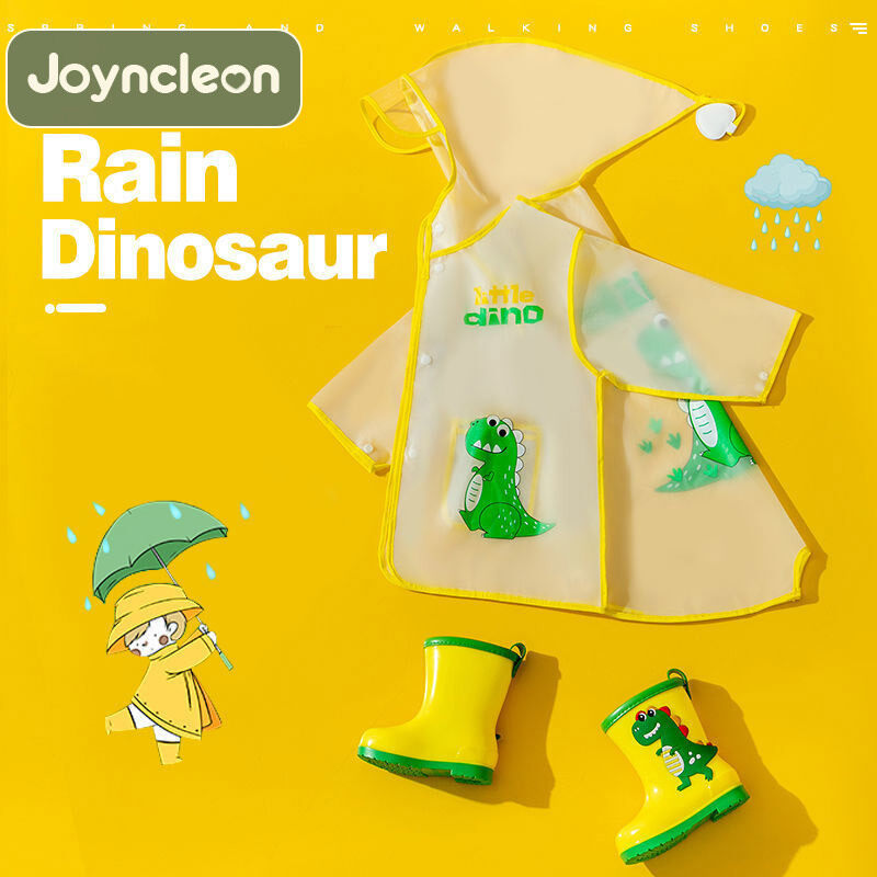 Joyncleon ao mua cho trẻ em trẻ em bé trai và bé gái áo mưa CAPE Áo mưa