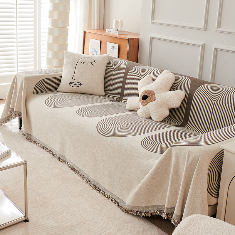 New Chenille chăn sofa Bìa bốn mùa phổ Non-Slip đi văng Gối Đệm Ghế đi văng khăn cho khách Sofa phòng slipcover 1/2/3/4 chỗ ngồi