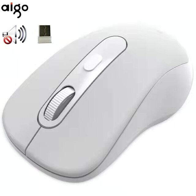 Aigo chuột không dây m21 chuột máy tính im lặng chuột máy vi tính usb âm thanh không ồn công thái học 1600 dpi chuột không dây không tiếng ồn cho máy tính xách tay