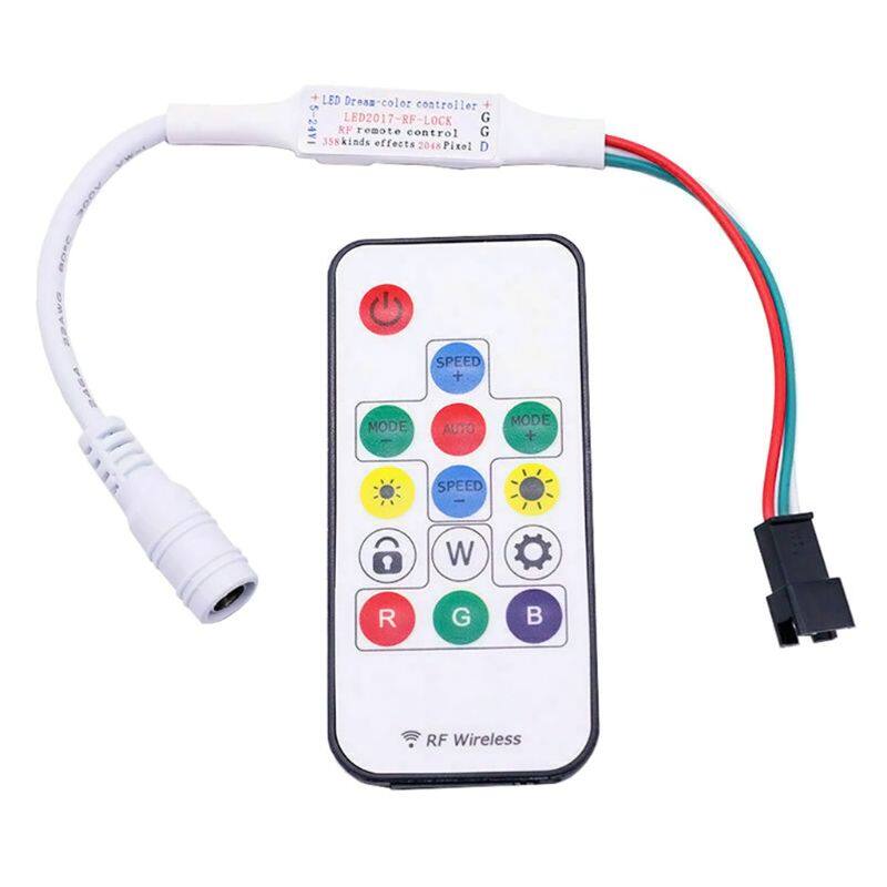 Bộ Điều Khiển Đèn Led Đa Năng RGB WS2811 WS2812 Bộ Điều Khiển Điều Khiển Từ Xa Sp103E 14Key Dải Đèn LED Không Dây RGBW Ws2812b Bộ Điều Khiển