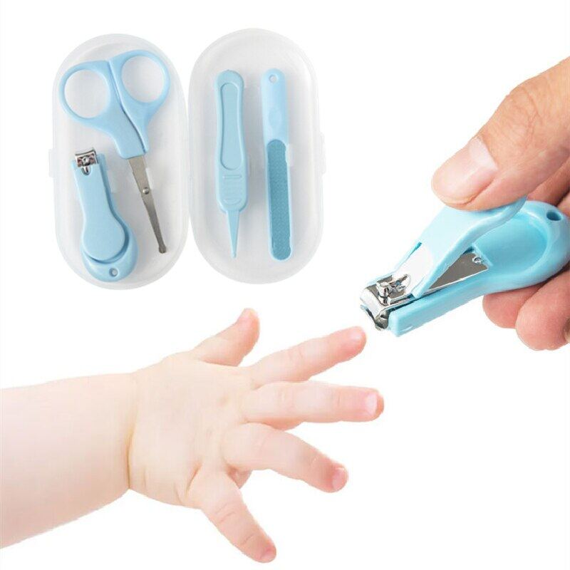 2023hot 4 Pcs dụng cụ cắt móng tay cho bé Thiết Lập chăm sóc em bé Chống
