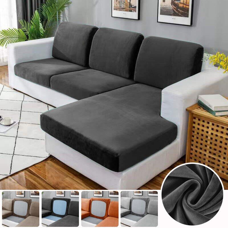 [Mới 2023] Vỏ Bọc Sofa Nhung Gối Đệm Ghế Vỏ Bọc Cho Ghế 1/2/3/4 Và Đệm Đi Văng Mềm Co Giãn Bọc Ghế Sofa Hình Chữ L Cho Phòng Khách
