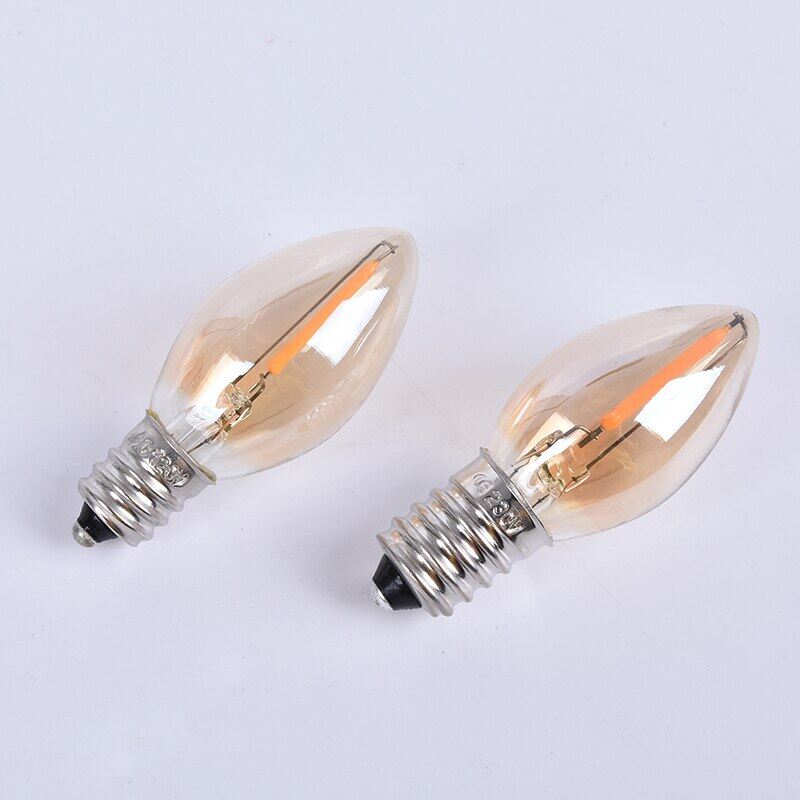 E14/E12 C7 bóng đèn LED 0.5 Wát đèn LED LED đèn dây tóc đèn chùm LED bóng đèn Edison