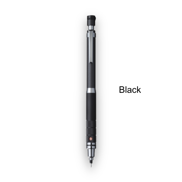 UNI Kuru Toga Roulette Model Mechanical Pencil 0.5 mm Black/Silver - M5-1017 Drafting Pencil