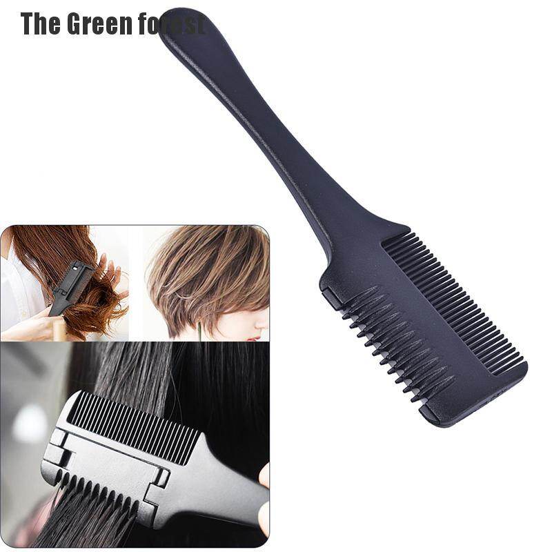 The green forest lược cạo tóc hai mặt lược cắt tóc tỉa mỏng có lưỡi