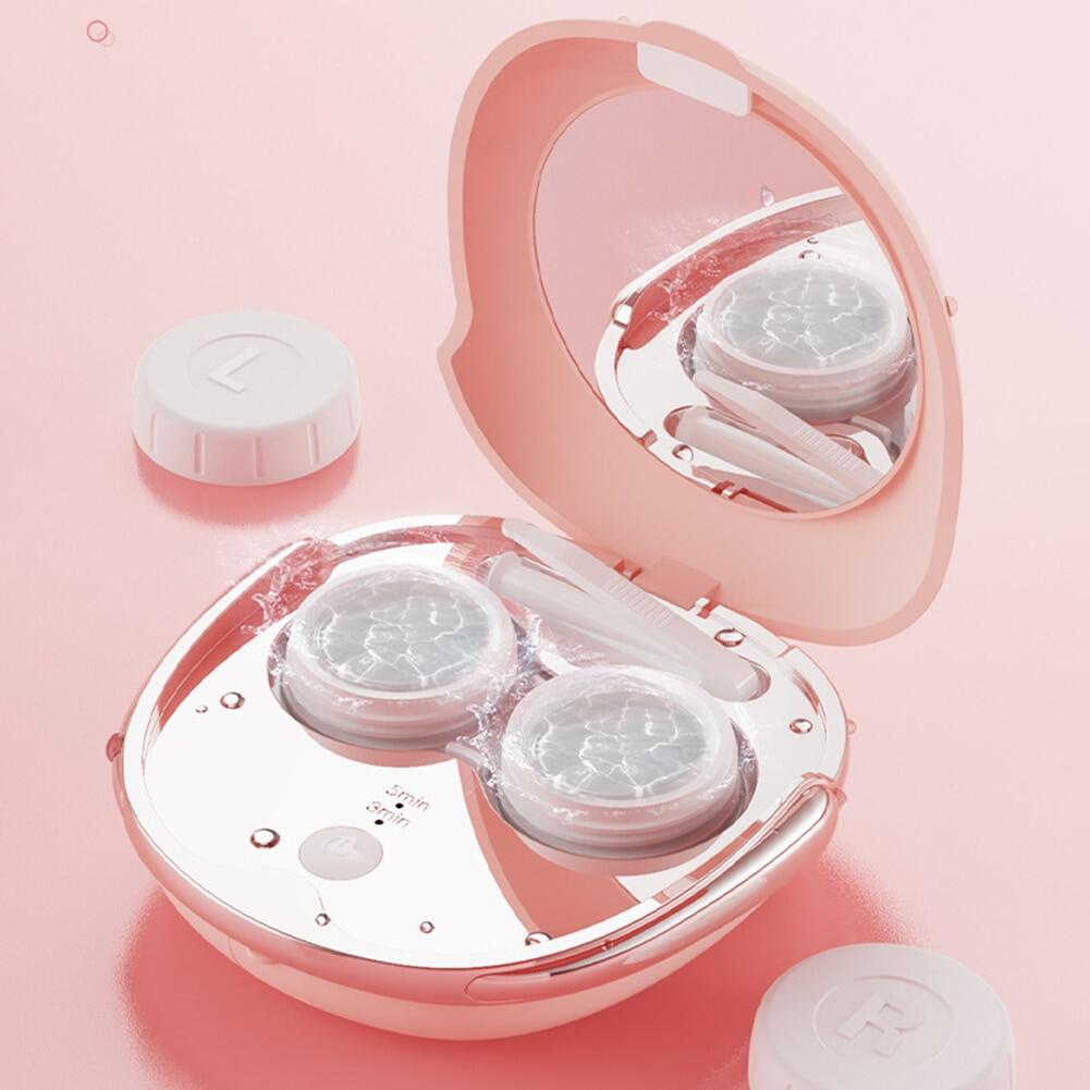 [New G] Kính Rửa Kính Áp Tròng Máy Làm Sạch Siêu Âm Hộp Tròng Tự Động Gia Dụng Có Thể Sạc Lại Dễ Thương Kính Áp Tròng Máy Làm Sạch Sàn