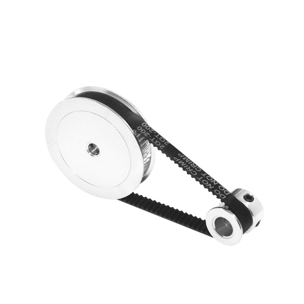 Papayawe Nhôm 5Mm Đường Kính Vành Đai Đai ròng rọc Kit Đồng Bộ Ròng Rọc 20and60 Răng puly răng Đồng Bộ Vành Đai bánh xe đồng bộ Puli căng đai dẫn động trục cam