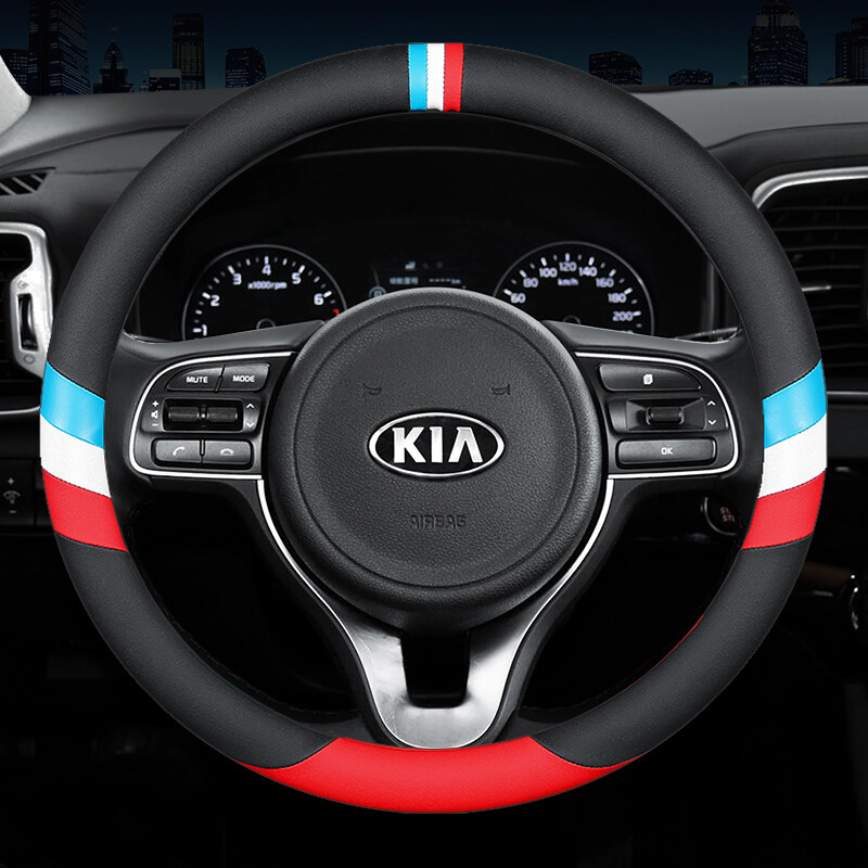 Vỏ Bọc Vô Lăng Xe Hơi Bằng Da 3 Dây Thể Thao Thời Trang Mới Cho Cerato Forte Optima Picanto Sorento Sportage Seltos Stonic K2 K3 K4 K5 K9 KX3 KX5 KX7 Stinger Soluto