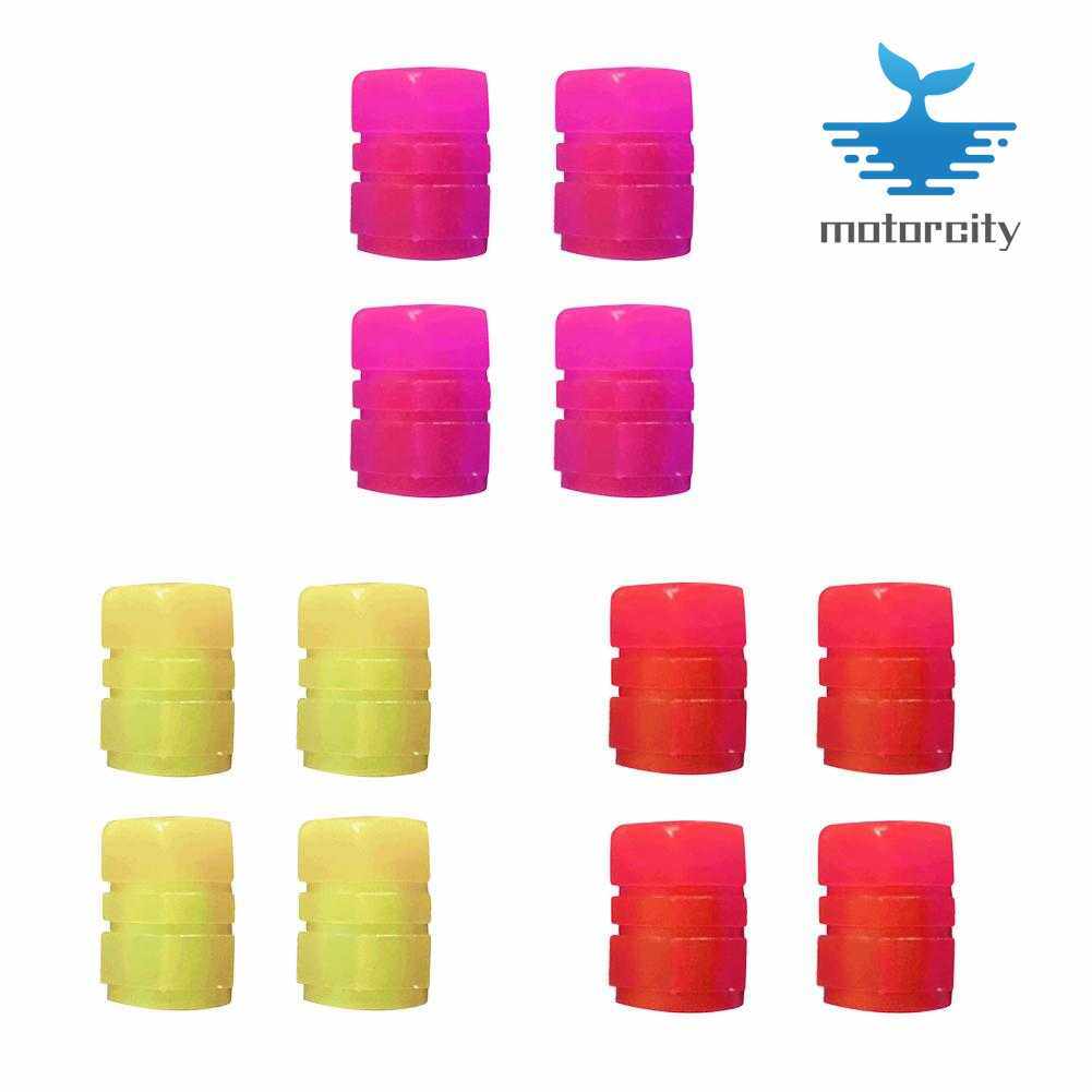 4 chiếc nắp lốp dạ quang nắp chụp thân lốp nắp chụp thân lốp cho xe máy