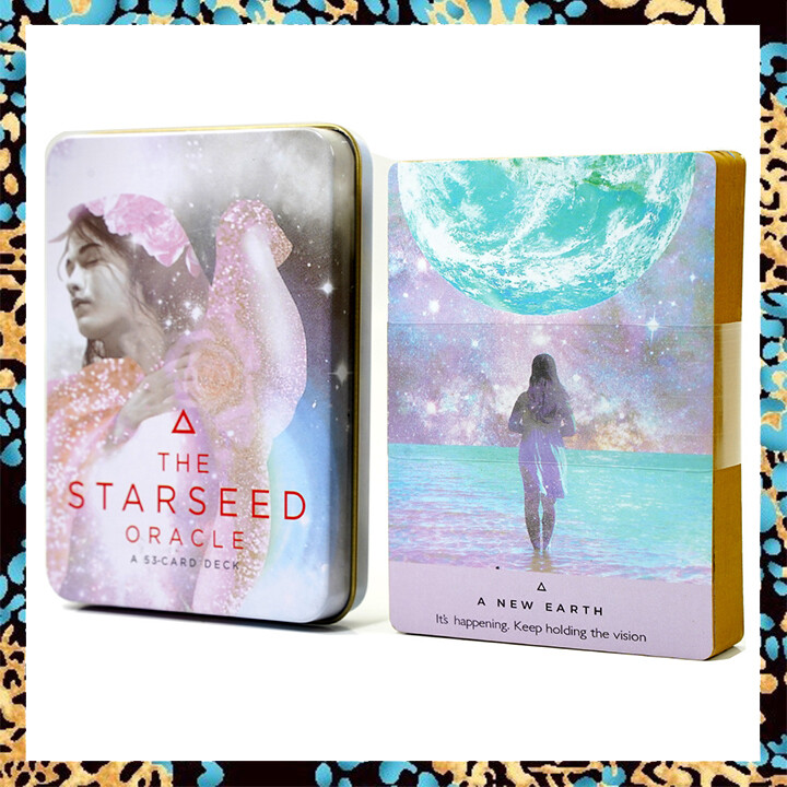 Thẻ bài oracle starseed trong hộp thiếc | kích thước xách tay 10.3x7.2cm | bộ bài tarot 53 tờ | thẻ bói toán phiên bản tiếng anh | oracle card