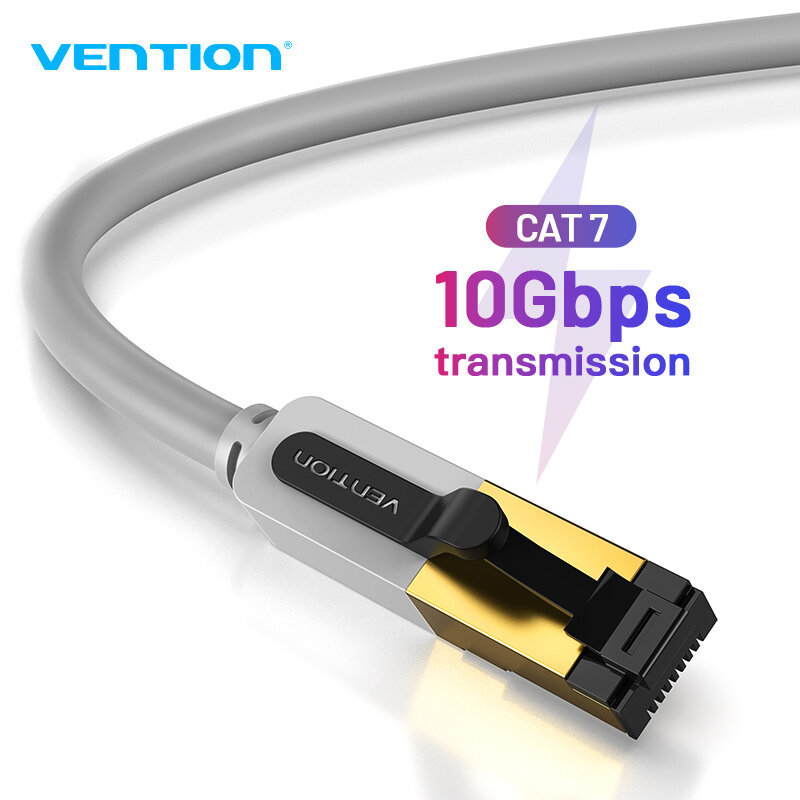 Vention dây cáp mạng lan Cat7 RJ45 STP Compatible Network Patch Cord 0.5-10M for Router Laptop PC Sw