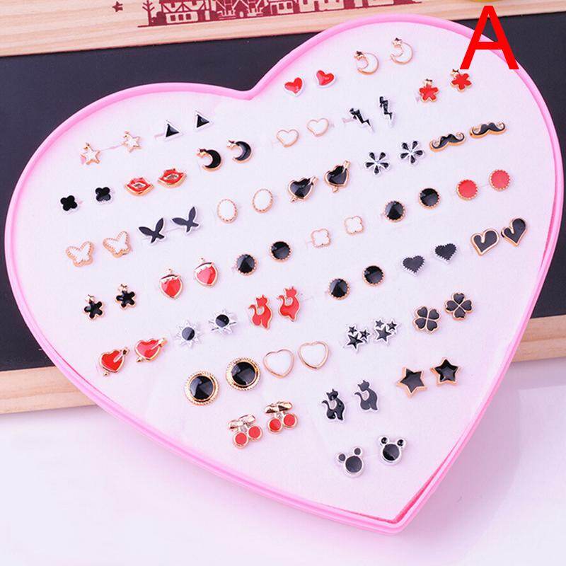 [Free shipping]Phong Cách Kết Hợp Thủ Công Hoa Quả Đất Sét Khuyên Nụ Bộ Bông Tai Trẻ Em Trang Sức