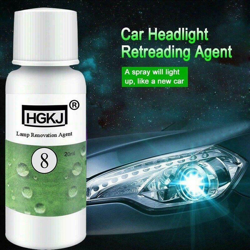 1 chiếc dung dịch sửa chữa đèn pha ô tô 20ml dung dịch sửa chữa vết xước nhẹ miếng dán đánh bóng mài