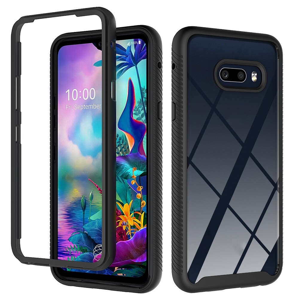 (uniqueness parts store）dành cho lg v50s thinq 5g / g8x thinq ốp bảo vệ pc + tpu chống sốc dòng màu trơn bầu trời đầy sao (màu đen)