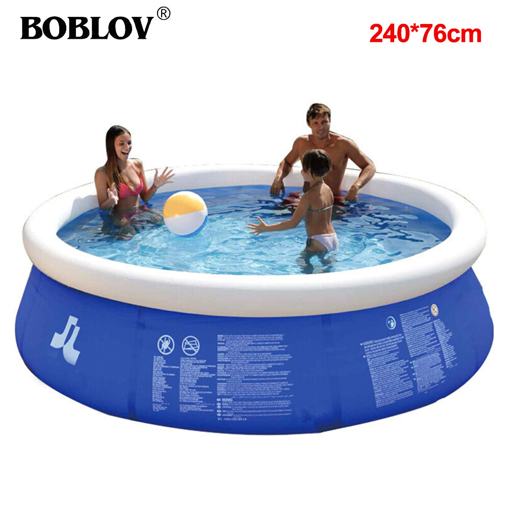 inflatable pool with bench