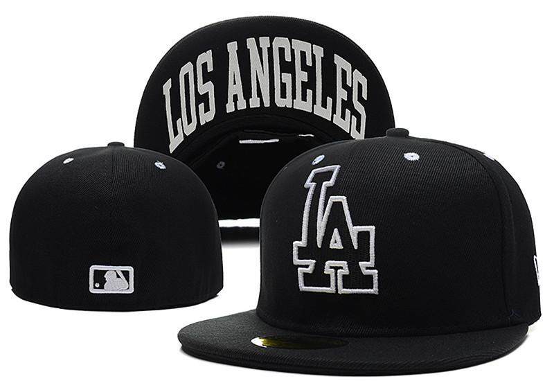 【 Quality】MLB ดอดเจอร์ลอสแอนเจลิสของ Anaheim หมวกตั้งเบสบอล Caps ผู้ชายผู้หญิงสบายๆขนาดหมวกกีฬากลางแจ้งติดตั้งหมวก Full Close HipHop คนรัก